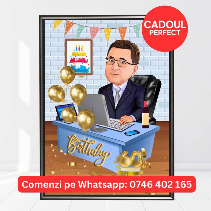 Tablouri Portrete Caricaturi Personalizate, Cadouri El Ea Iubit Iubita
