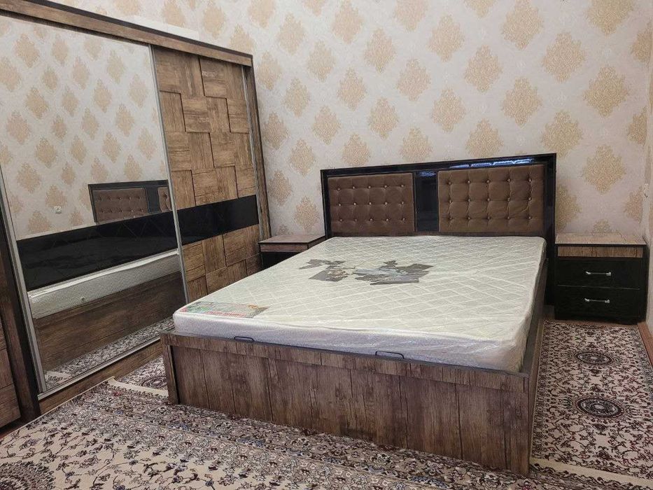 Янгидек Спальний Гарнитур + Ортопед Матрас. Арзон нархда!