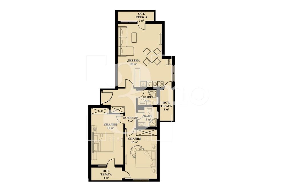Продава се Тристаен апартамент в София, Люлин 5 - 119 кв.м за 1455 €/кв.м - Снимка #8