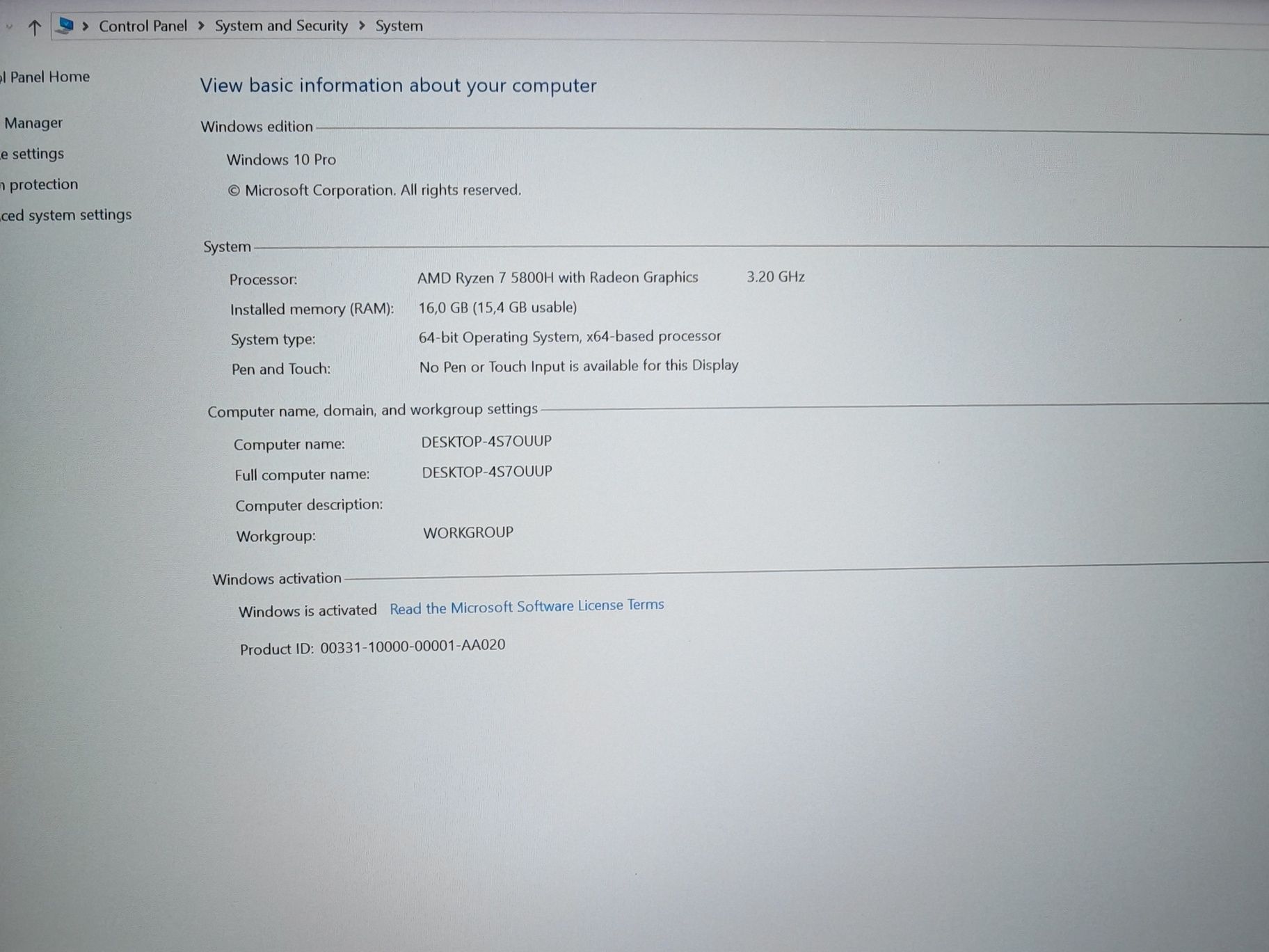 Asus ROG Strix g15 RTX 3070 8gb GDDR6