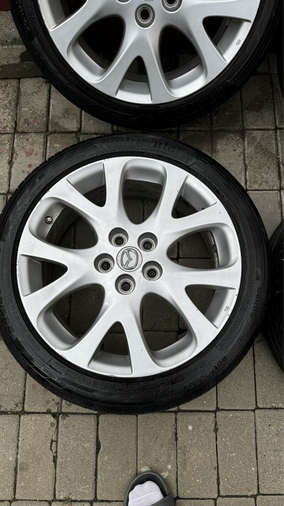 Jante 18” Mazda cu Anvelope Continental Vara 225/45/18 RunFlat