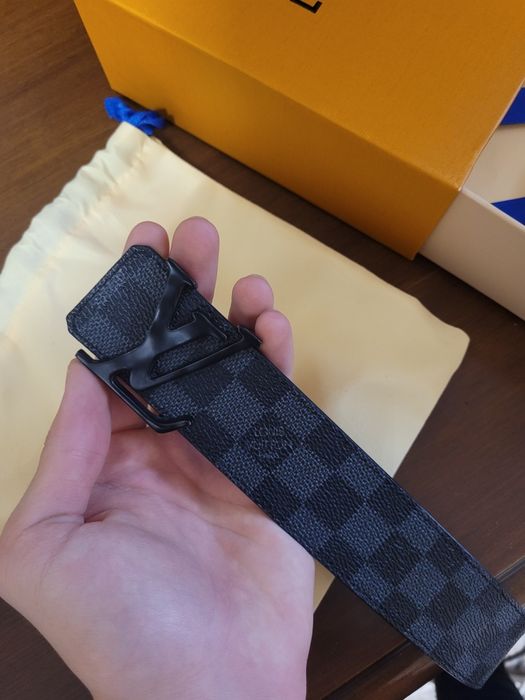 Curea LV barbati Damier Graphite