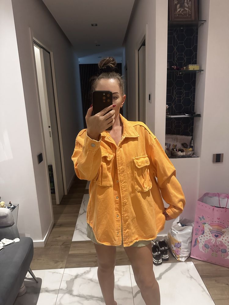 Дамско oversize дънково яке Zara