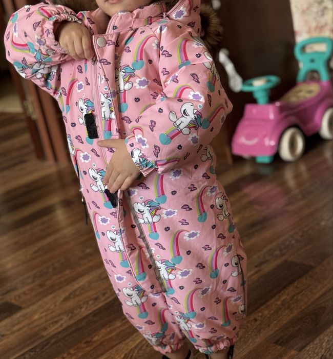 Детский зимний комбинезон для девочки