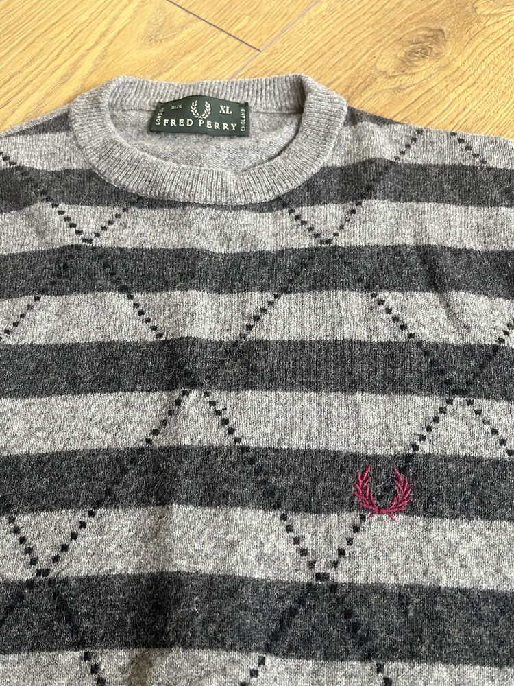 Fred Perry : Made in England - Wool Jumper - размер Л / Оригинал