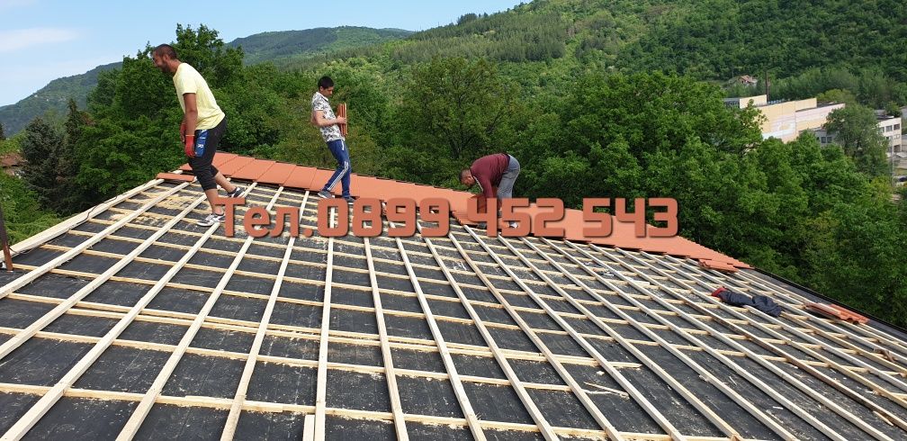 Ремонт на покриви Навеси Беседки Хидроизолация Смяна на Олуци Нови Хан