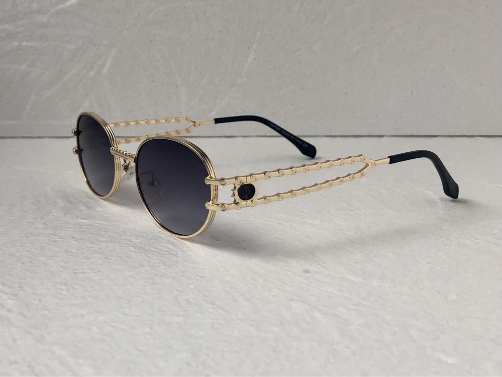 Cartier Дамски Мъжки слънчеви очила кръгли овални черни