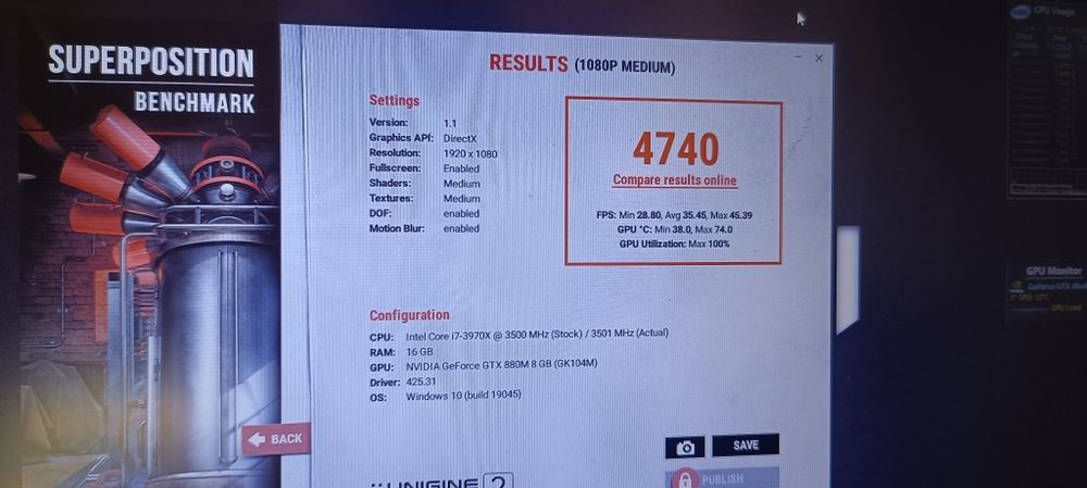 Placa video laptop mxm gtx 880m 8gb ddr5