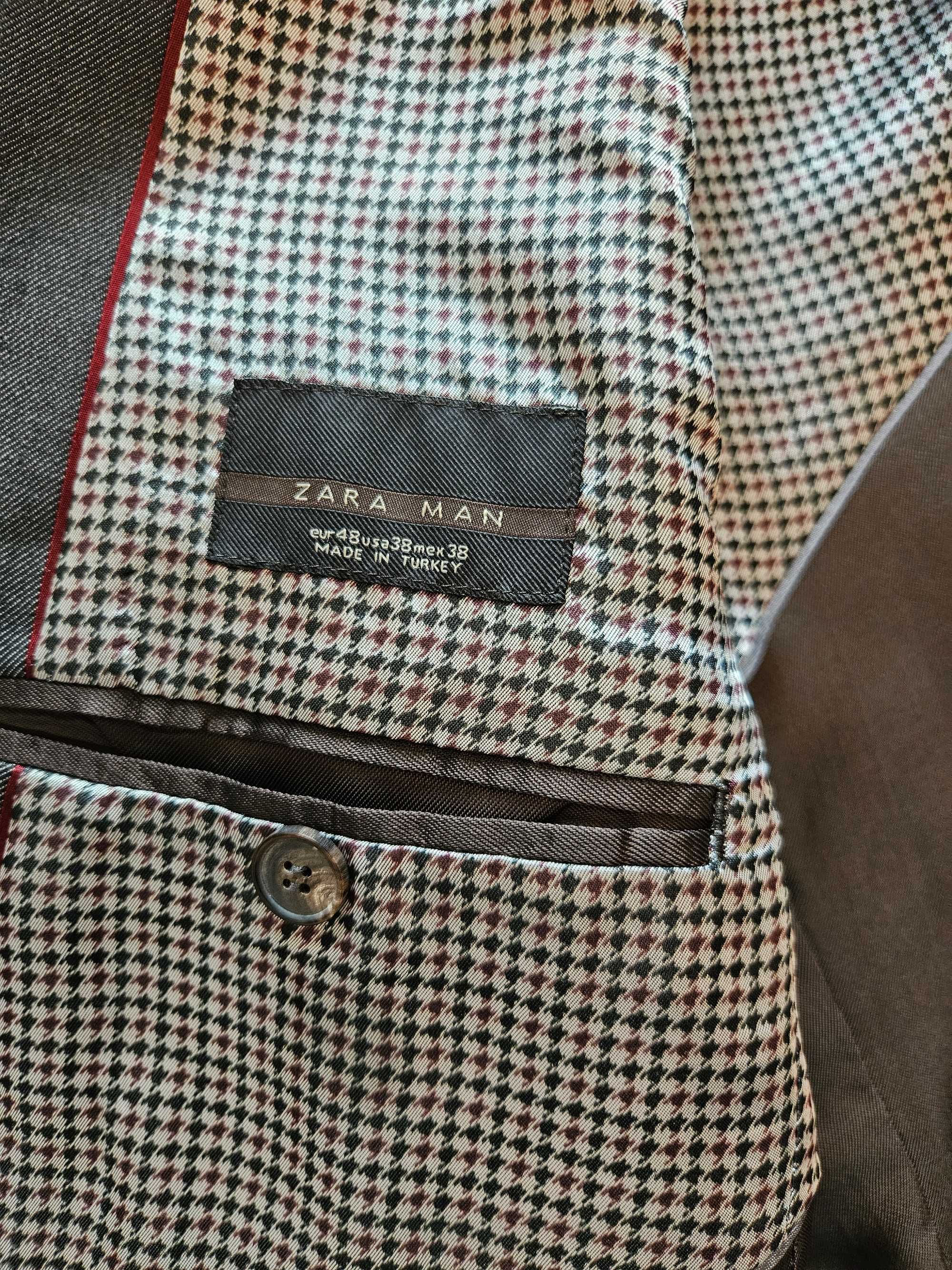 Costum gri Zara Man marimea M stare impecabila