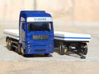 Macheta camion MAN TGA 2000 + remorca Kulmbacher scara 1:87