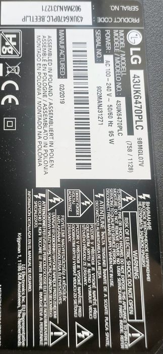 Vând placa de baza și sursa tv LG