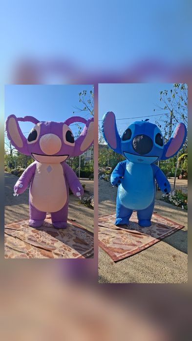 Mascota gonflabila stitch/ angel eyes
