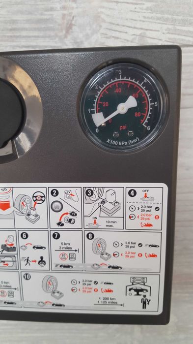 Нов PSA Peugeot-Citroen компресор за гуми 12V-10А-120W