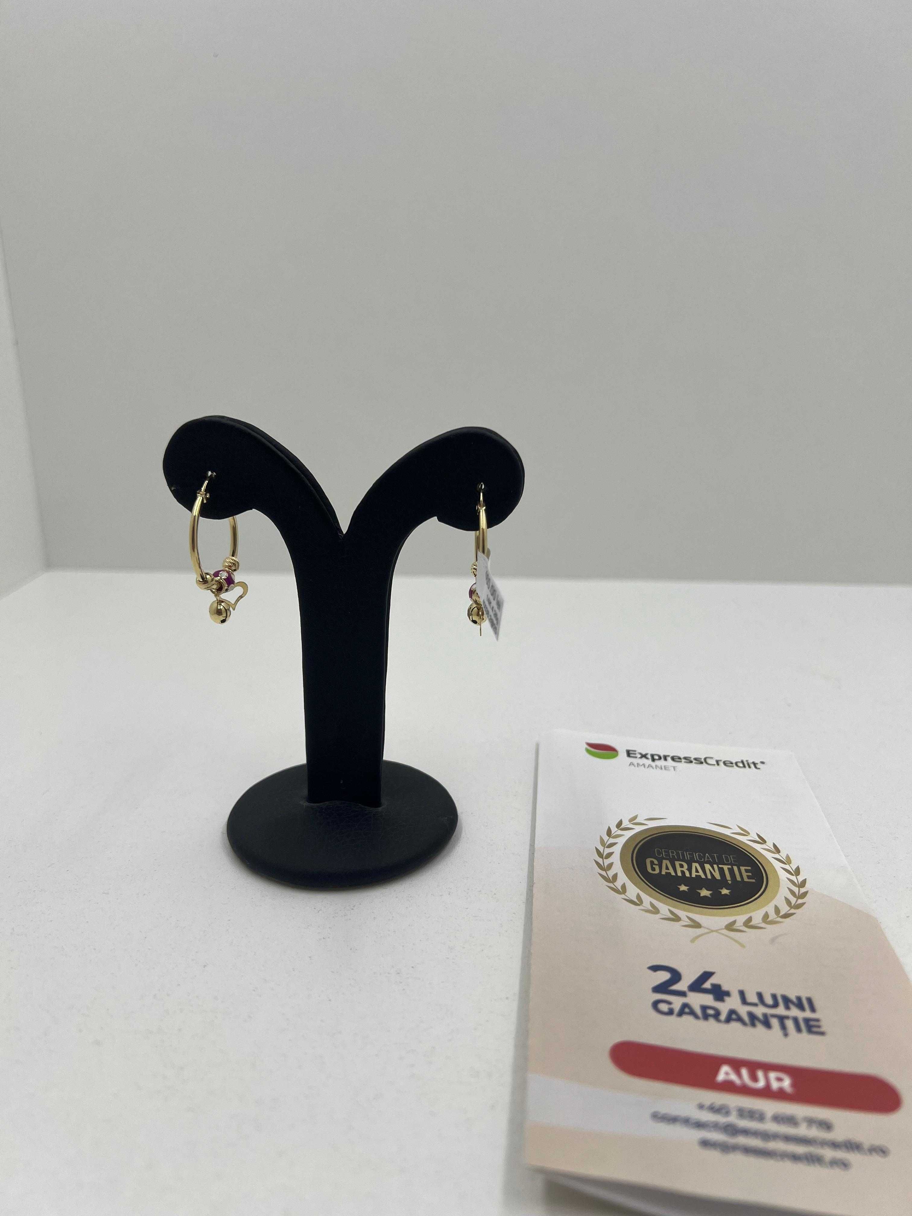 Cercei Aur 14K 4.26g (Ag25 Belvedere B.40038.2)Garantie 2 ani!