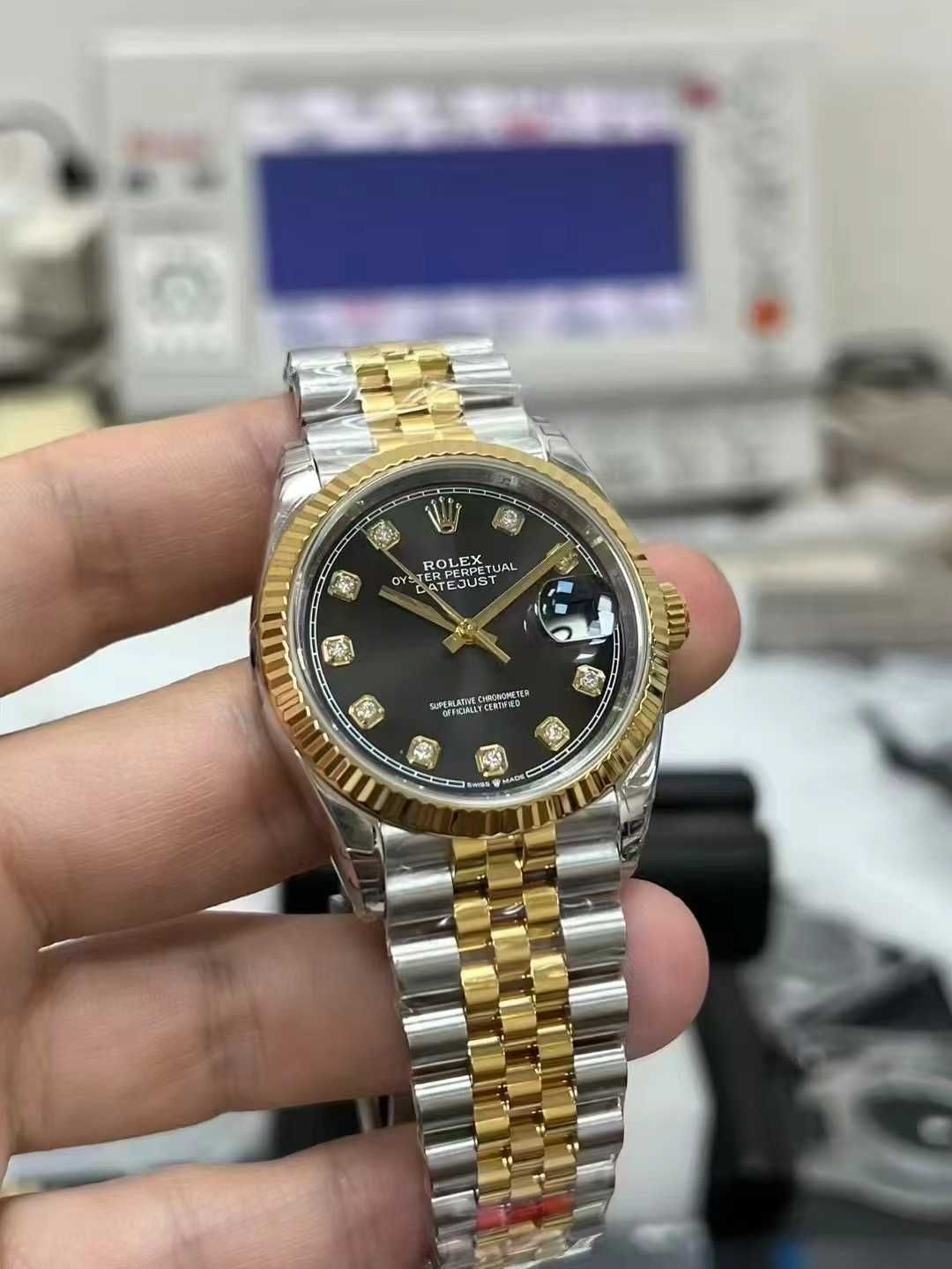 Rolex Datejust 41mm сребро злато