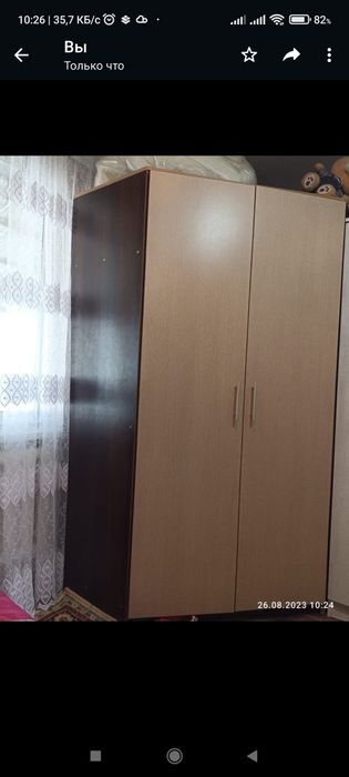 Угловой шкаф двухдверный