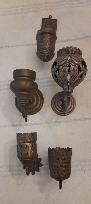 5 vechi candele diverse pentru casa