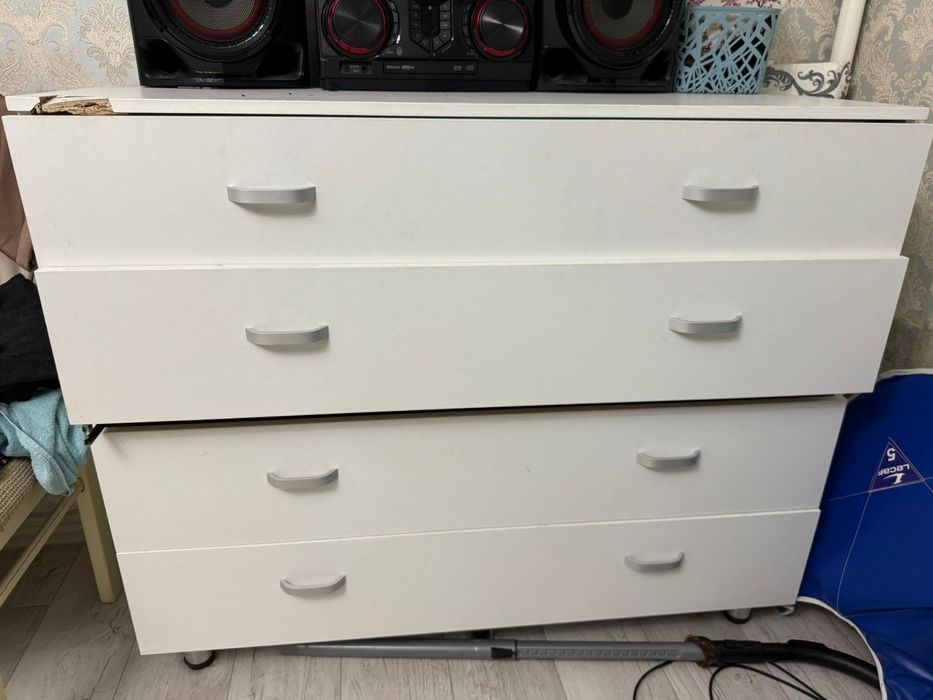 Комод 1 метр 10 см на 50 см белый