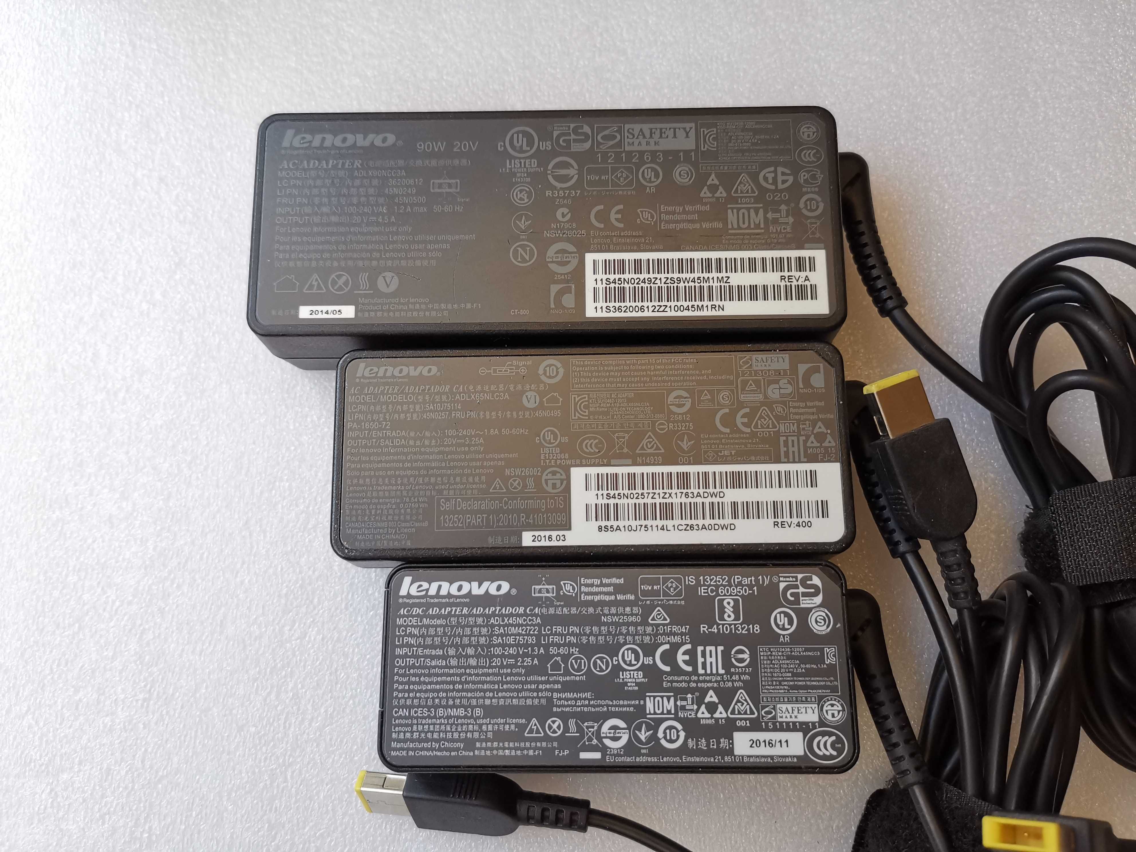 LENOVO Incarcator,Adaptor Leptop 20V la 2.25A - 3.25A - 4.5A mufa usb