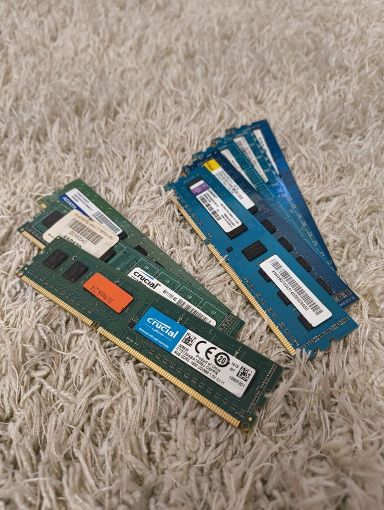 Рам памет/ 4GB/ 1600MHz/ DDR3/ Crucial, Adata, Kingston, Elixir