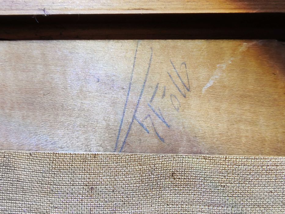 Tabloul Grigorescu, ulei pe pânză, semnat Ghika nr 11/14