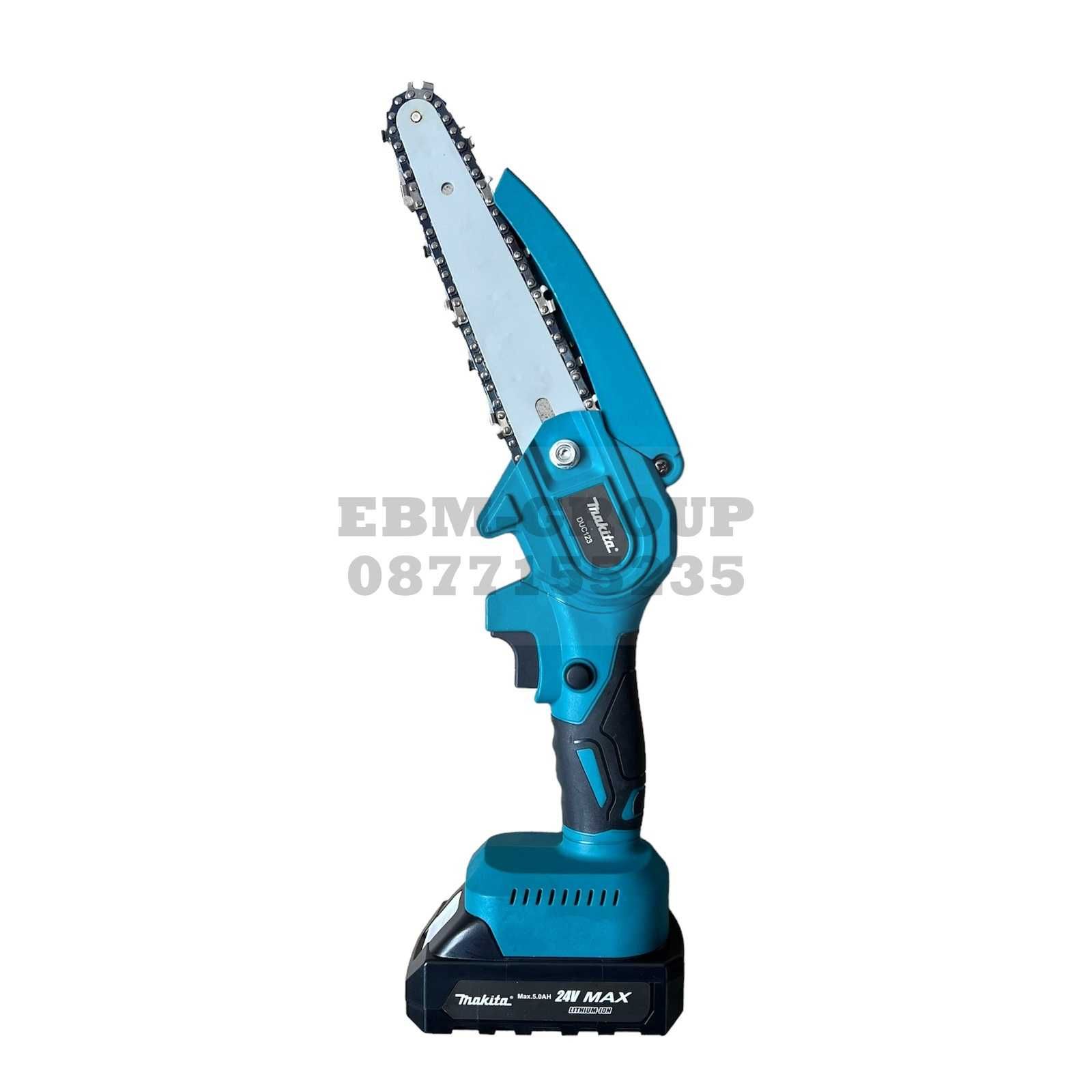 Акумулаторна кастрачка MAKITA 24V Макита резачка 15см. шина 2 БАТЕРИИ