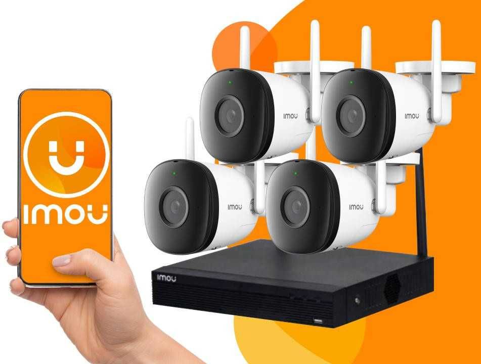 Kamera sotiladi.  Комплект 4 шт WIFI и NVR видеорегистрато WIFI