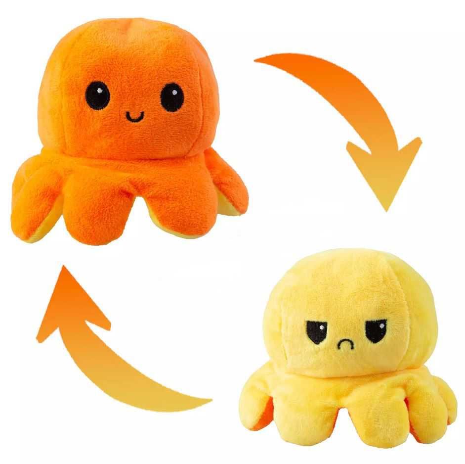 Плюшена играчка октопод с две лица/Reversible octopus plush