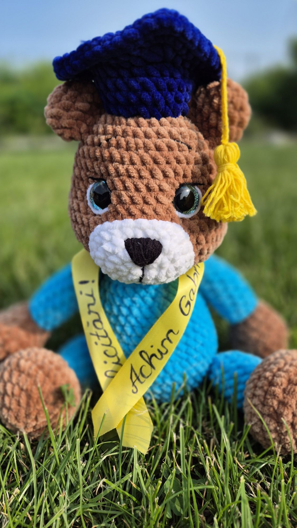 Ursi absolvenți croșetați (amigurumi)