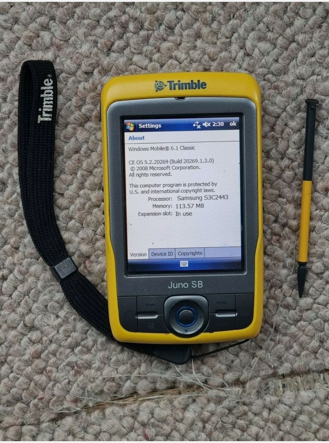 Trimble juno SB GPS ArcPad 10