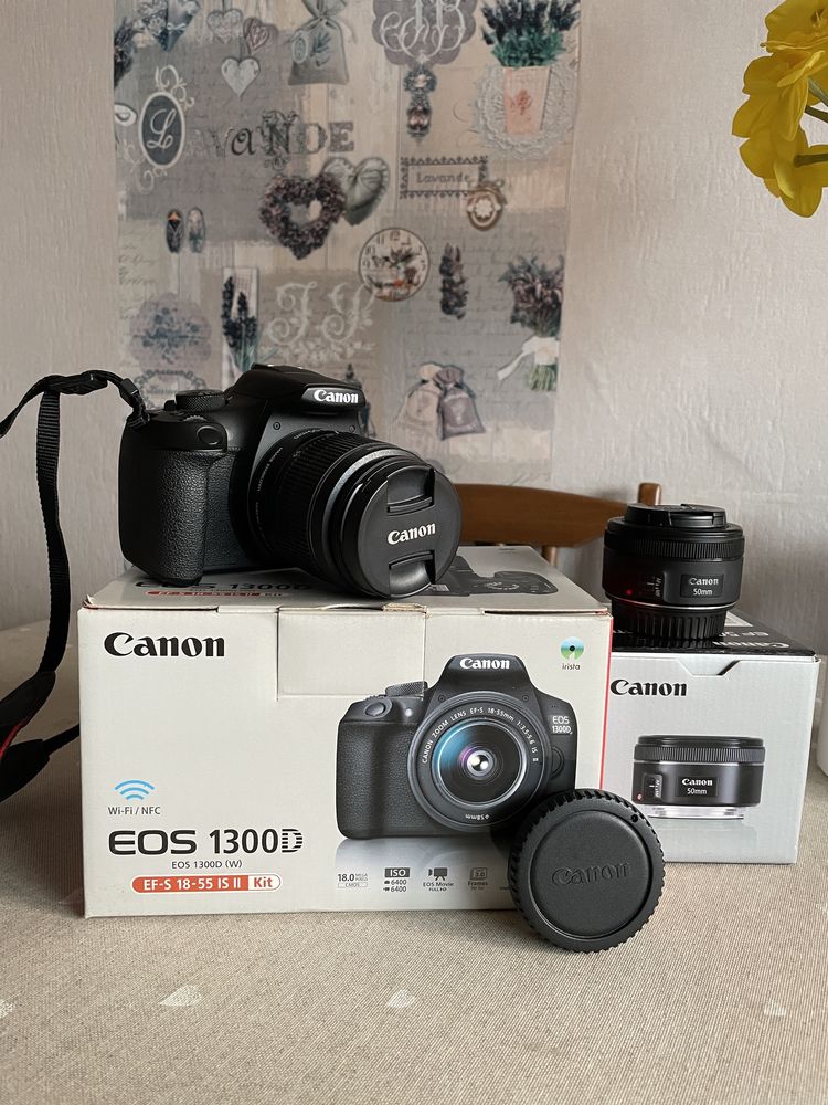 Canon 1300D + 2 обектива