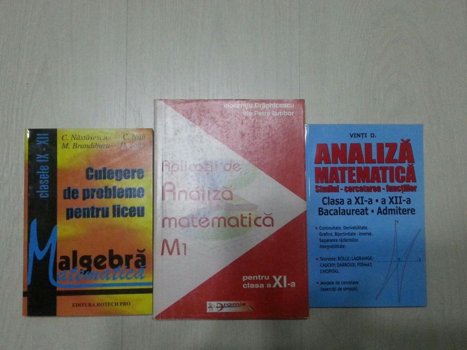 Matematica algebra analiza matematica carti