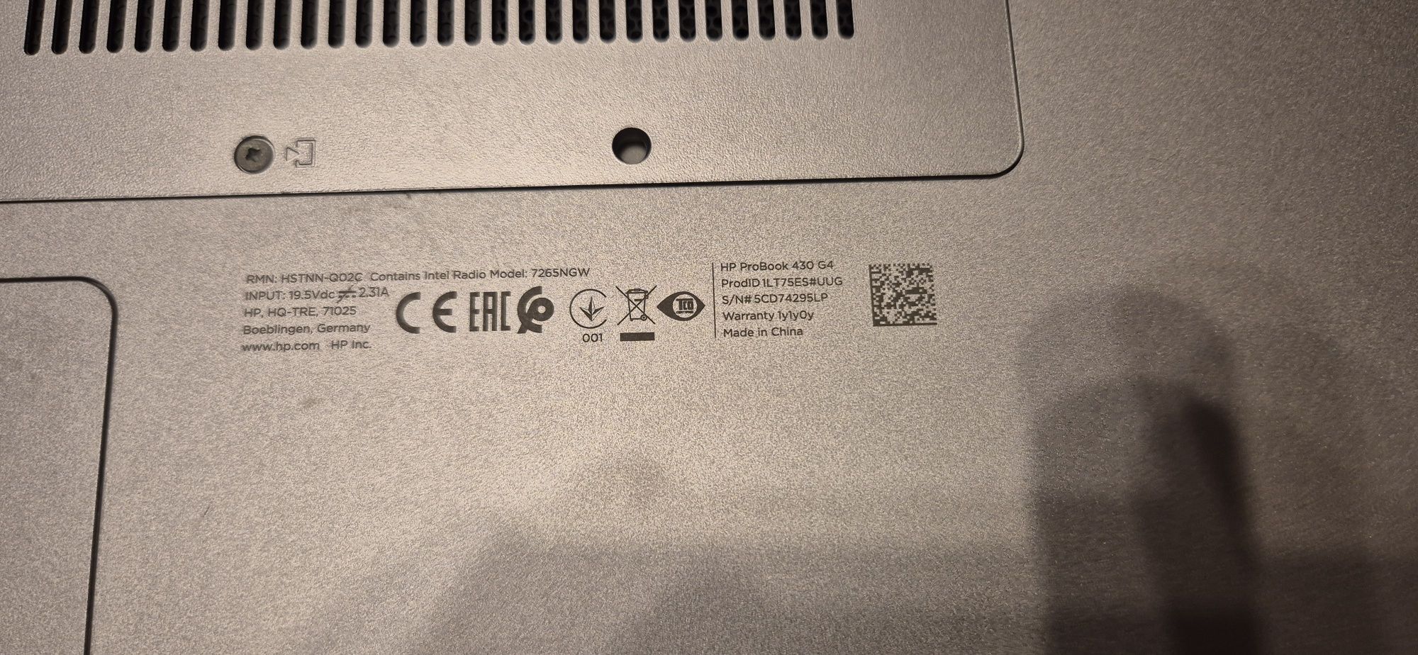 HP Probook 430 G4 на части.