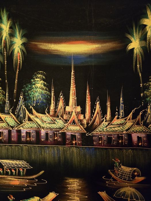 Suvenir Thailanda, Tablou/Poster Pictat 65x45cm