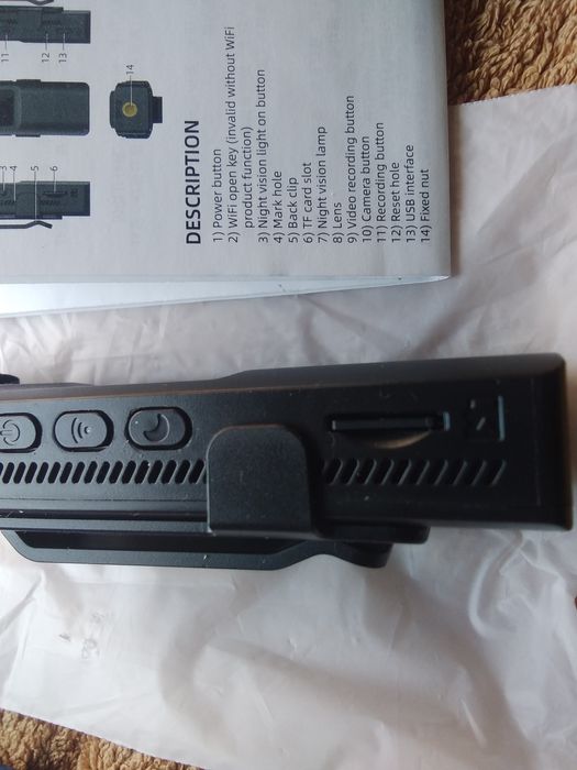 Страхотна боди камера с живо предаване в интернет и Уай Фай-чисто нова
