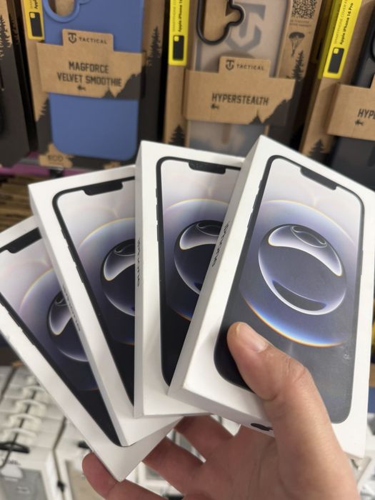 iPhone 16e 128 black,запечатани,чисто нови