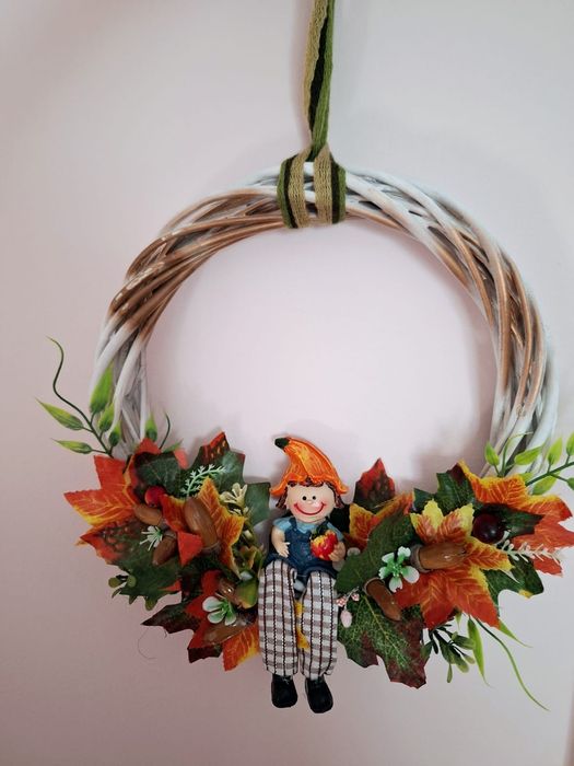 Coronita de toamna pentru ușa