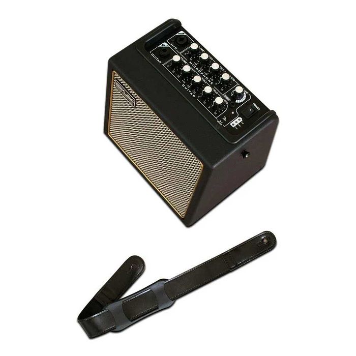 Coolmusic BP MINI за акустична китара, 30-ватов с вход за микрофон...