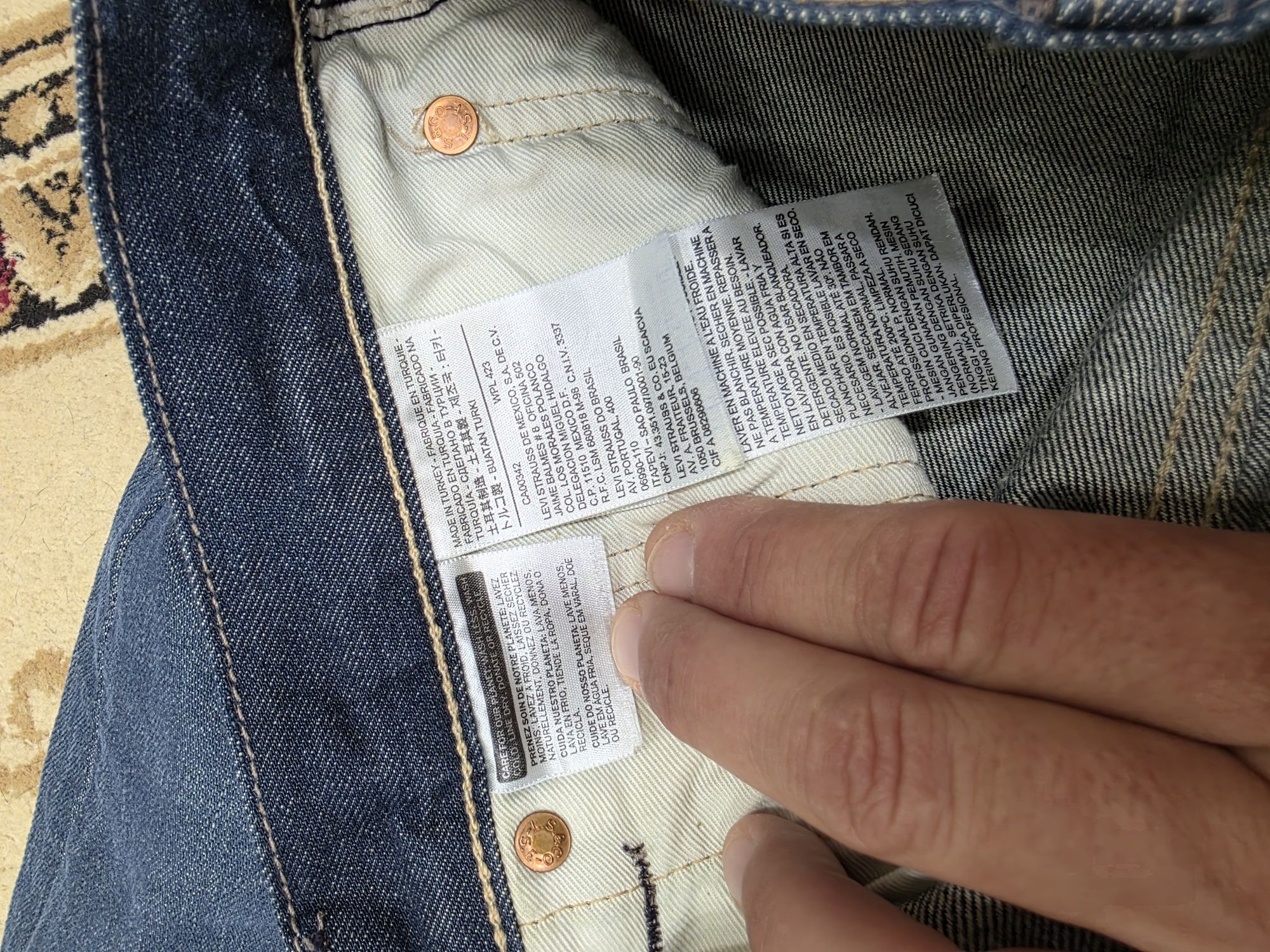 Оригинальные джинсы Levi's 501