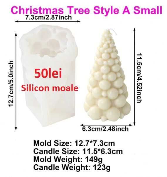 Matrite din Silicon pentru Craciun part 5– lumanari, sapun, ipsos