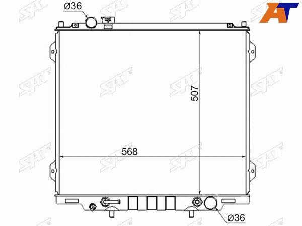 Радиатор Hyundai Terracan
