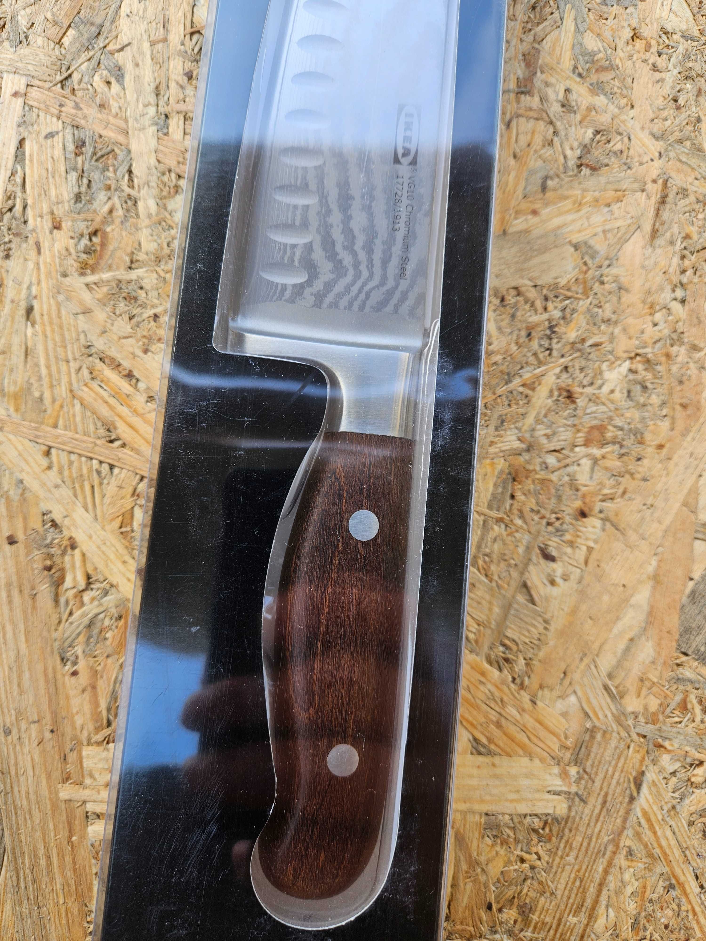 Ikea Briljera Cutit legume Santoku din Otel de Damasc cu miez de VG10,