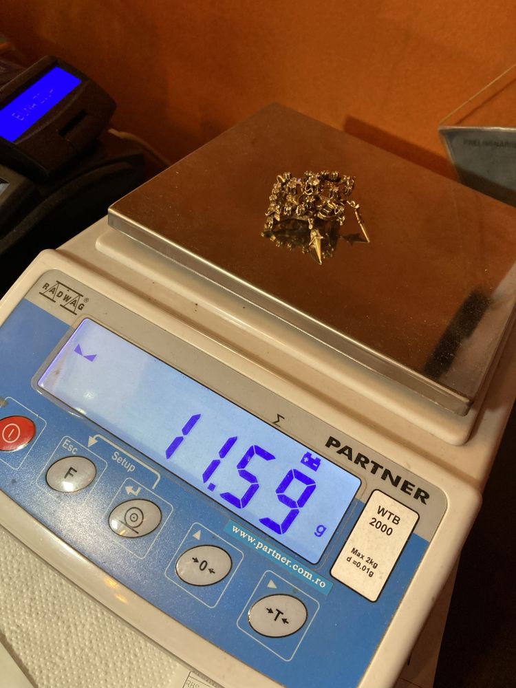 Brosa-pandantiv antic aur cu diamante 1.60ct