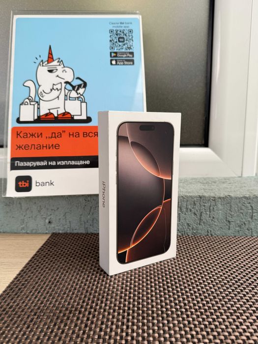 НЕразпечатан! 512Gb! iPhone 16 Pro Max Лизинг от 90лв/м desert titaniu