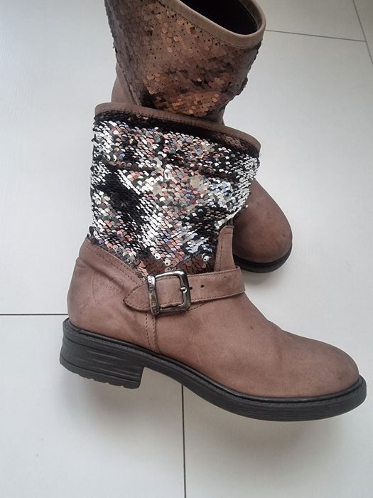 Twinset *Simona Barbieri естествена кожа боти  36 и 38 номер