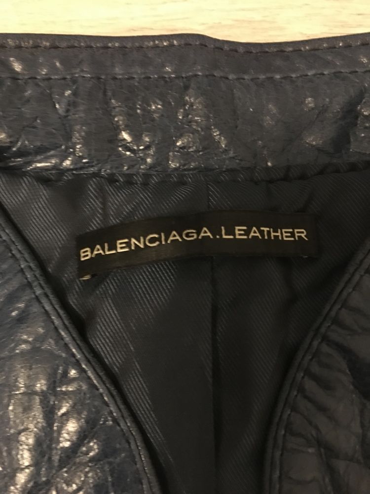 Balenciaga geaca piele bomber femei