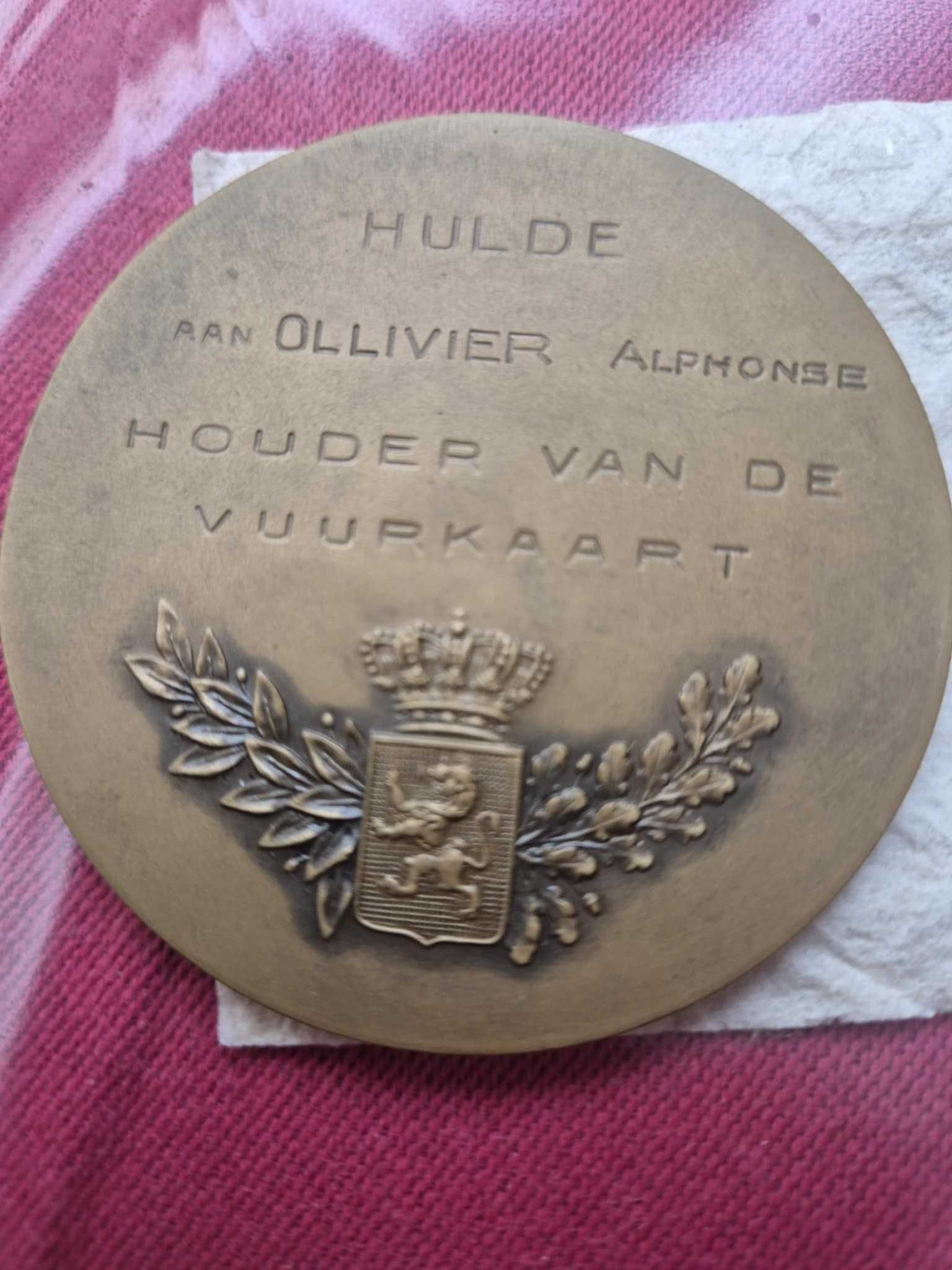 Medalie vintage belgiana WWI