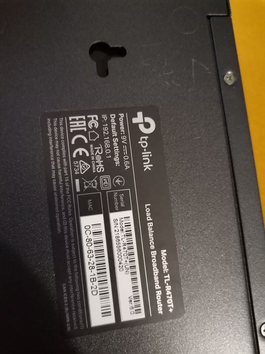 Router Multi WAN Load Balance TP-Link TL-R470T+