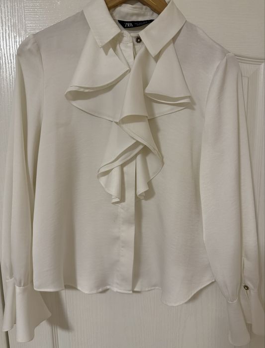 Сатенирана риза Zara с воале