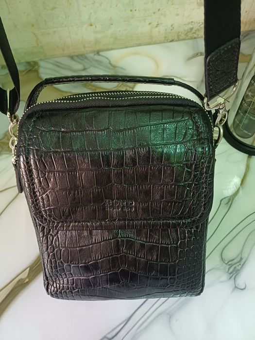 Барсетка из натуральный крокодильей кожи Мужские
